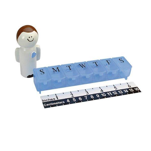 Push Bubble Weekly Pill Box